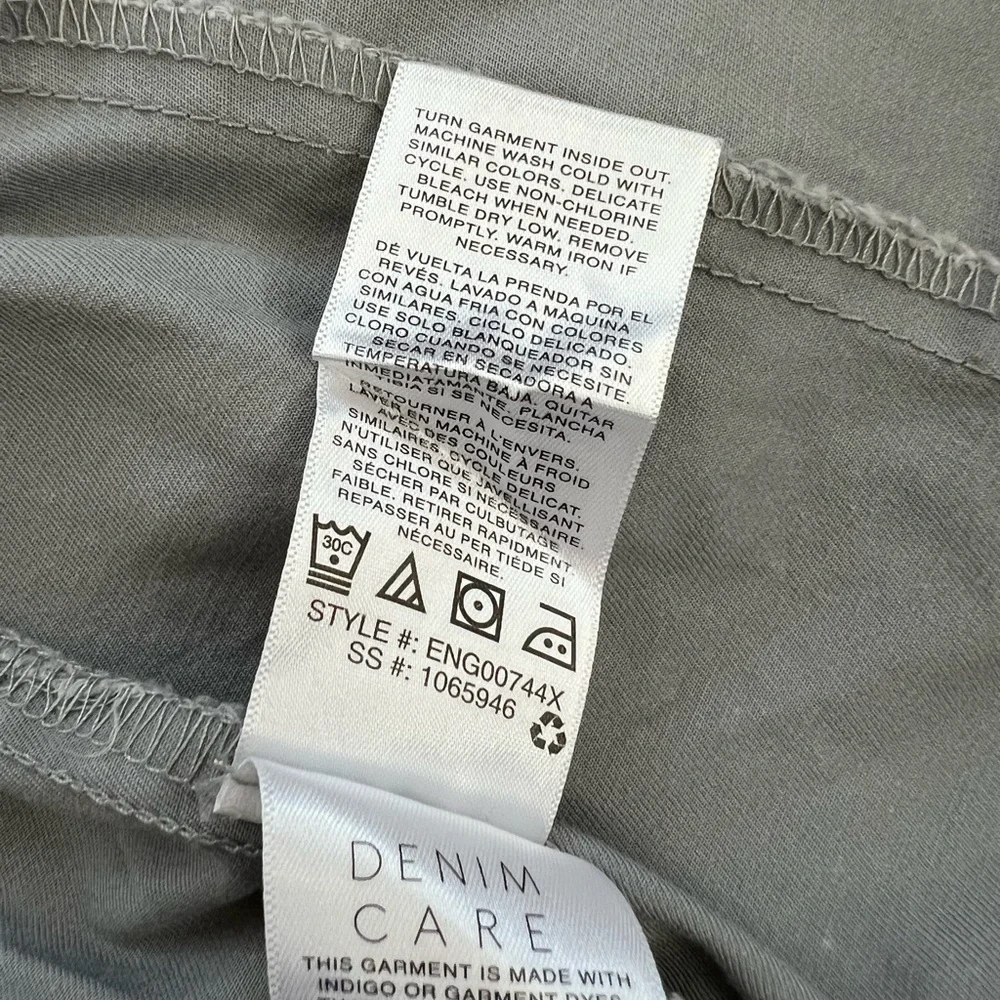 Kensie Jeans Military Utility Jacket Womens Size L Cargo Pockets Zip Front - Picture 11 of 14